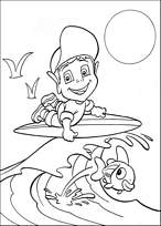 coloriage abidou surfe